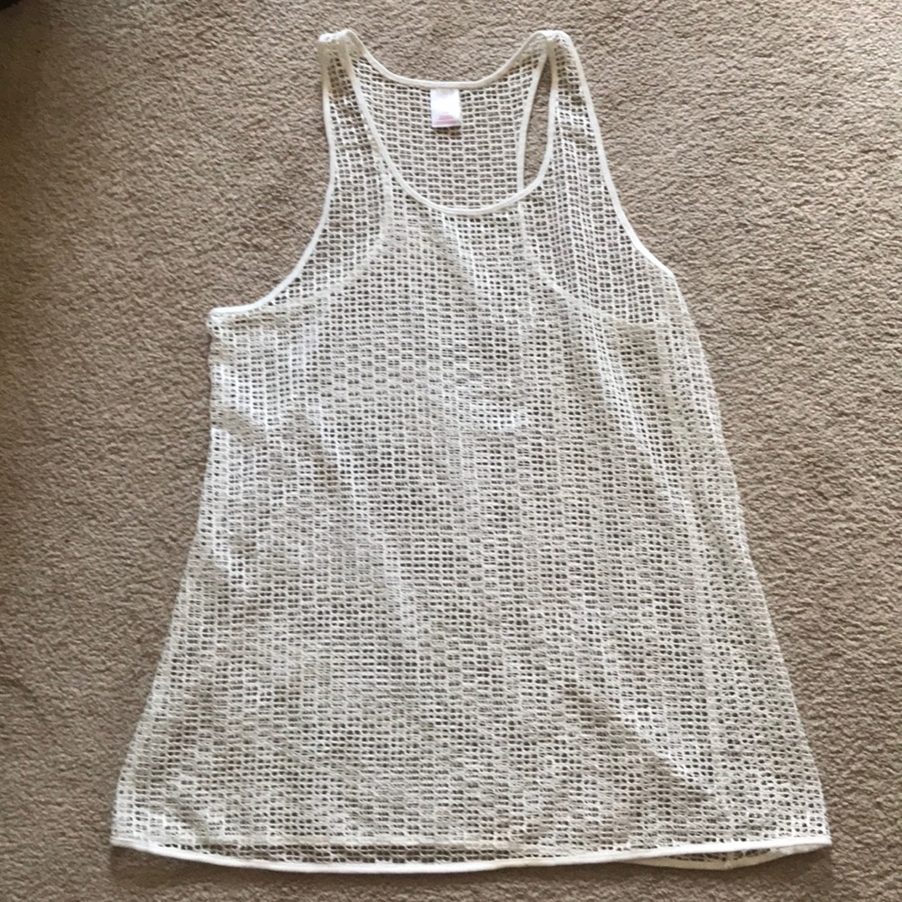 White Tank Dress Beach/Pool Cover Up